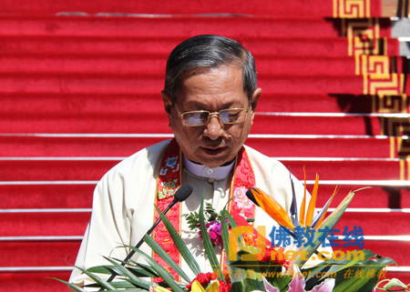 　　缅甸联邦共和国宗教杜拉吴敏貌（音译）部长致辞